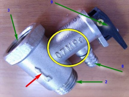 Các yếu tố van cứu trợ