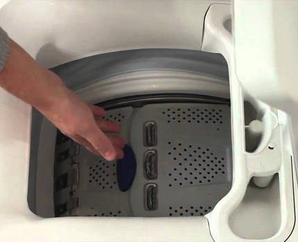 Wasmachine met bovenlader