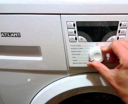 Wasmachine display