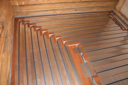 Modular na sistema ng pag-init ng sahig