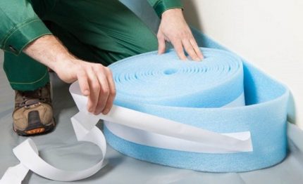Damper tape para sa underfloor heat