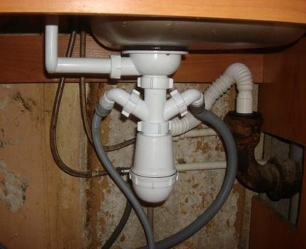 Pinagsamang siphon