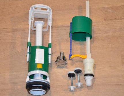 Monsterfittingen voor de tank