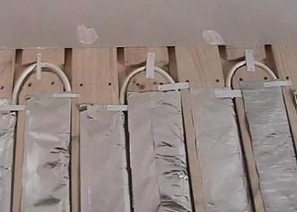 Installatie van een vloerwatervloer
