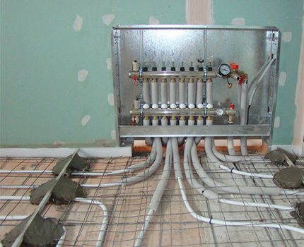 Verdeler voor vloerverwarming
