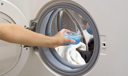 Vloeibare wasmiddelen voor een wasmachine