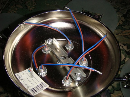 Mga wire ng limang braso na chandelier