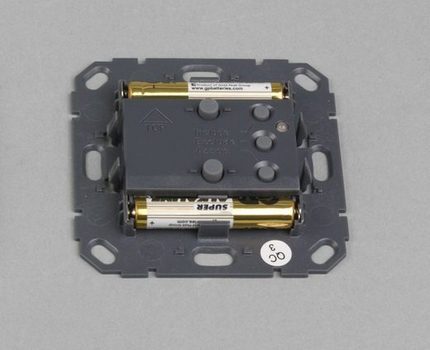 Batterijlocatie in de draadloze module
