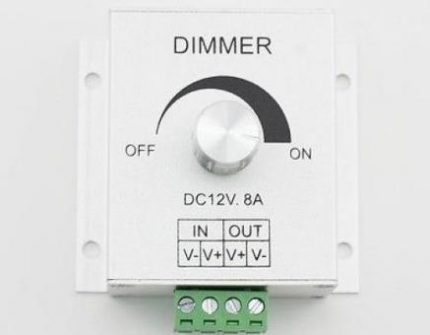 Draaidimmer met handvat
