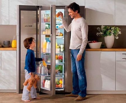 Samsung fridge with three doors