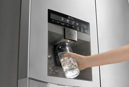 Ice and water dispenser