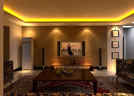 Licht van verschillende tinten in een interieur