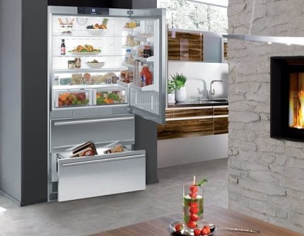Liebher refrigerator in the interior