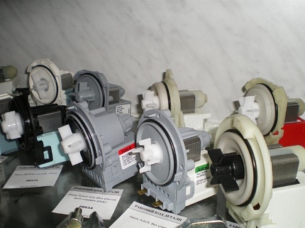 Pompes pour machines à laver