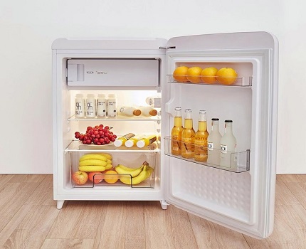 Ang sahig na mini fridge