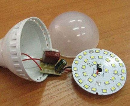 Ice lamp binnen