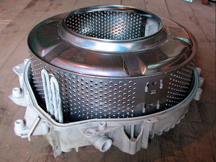 Gedemonteerde tank