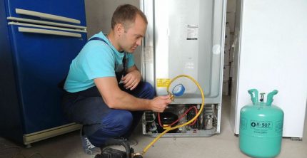 Freon filling
