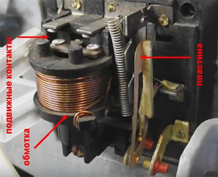 Start-up relay of the compressor of the refrigerator