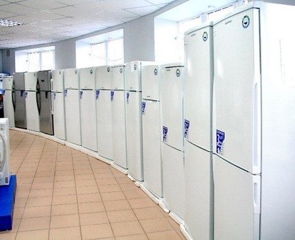 A number of refrigerators