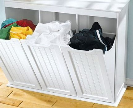 Boîte de tri du linge