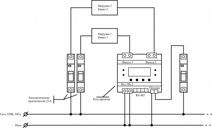 Two load connection diagram