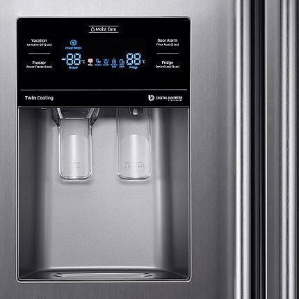Control Panel and Side-by-Side Dispenser
