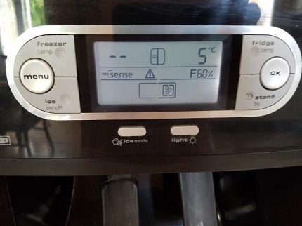 Whirlpool refrigerator control panel