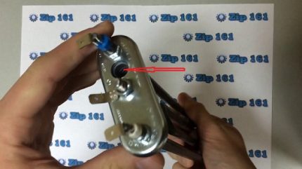 TIEN met een opening voor de temperatuursensor