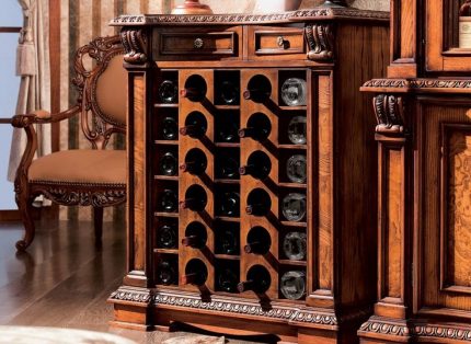 Luxuriously designed wardrobe