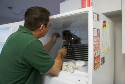 Diagnosis of a refrigerator breakdown