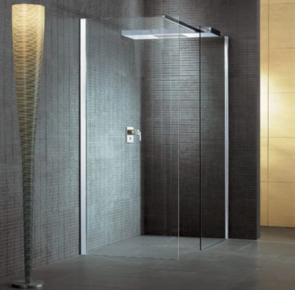Ontwerp van een moderne douche