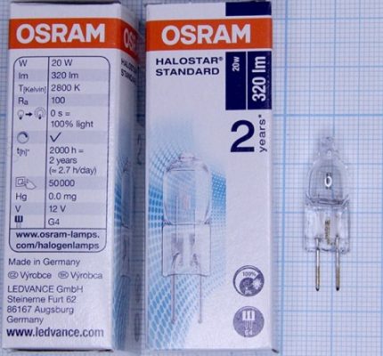 Halogeencapsulelampen