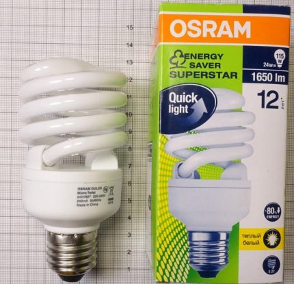 Ang mga compact lamp ng OSRAM