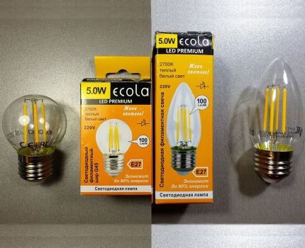 Đèn dây tóc Ecola