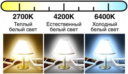 Warm tot koud wit lichtbereik