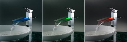 Mixer water achtergrondverlichting