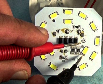 LED-test met een multimeter