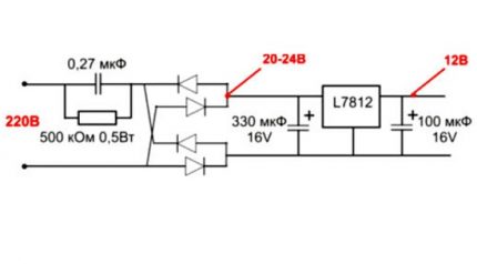 220 V omvormerschakeling