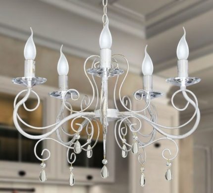 Gauss-lampen in de kroonluchter