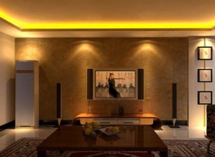 Ledstrip in het interieur