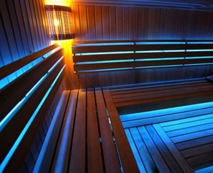 Ledstrip in het bad