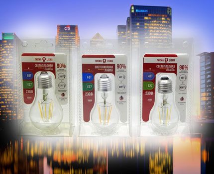 Lisma LED filament lamps