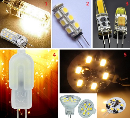 G4 lampvormen