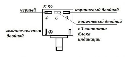 Contactschema thermisch relais