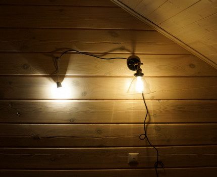 Verlichtingsarmatuur aan de muur