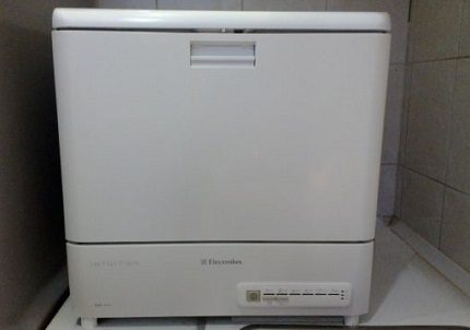 Talaan ng makinang panghugas ng pinggan Electrolux