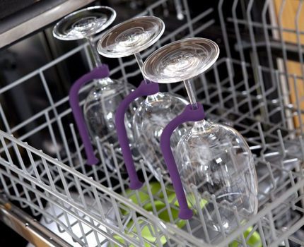 Verres au lave-vaisselle