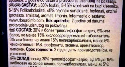 Skład wykończenia tabletek