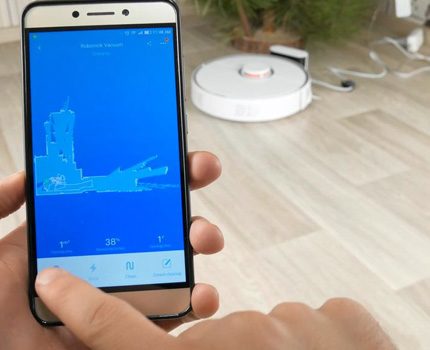 Robot synkroniseres med smartphone